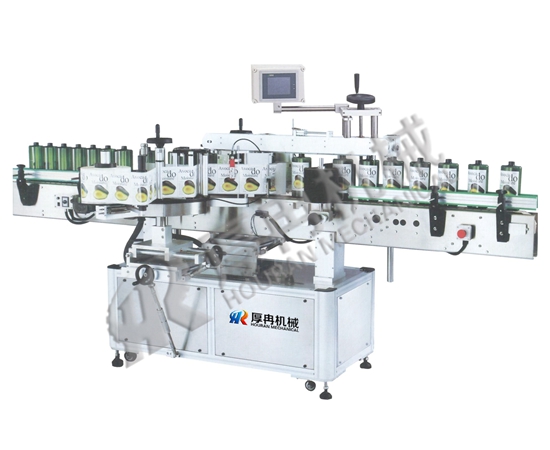 洗發水雙麵貼標機