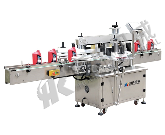 洗衣液雙麵貼標機